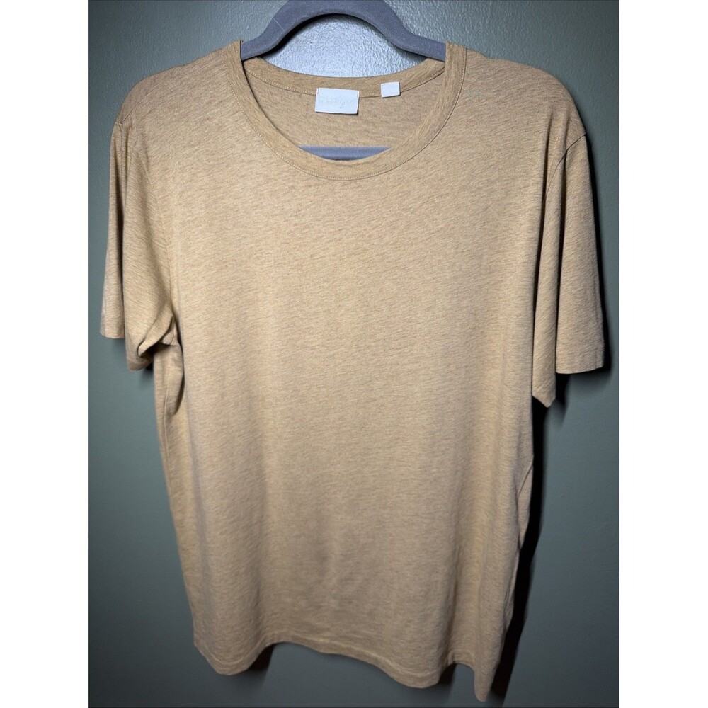 håndværk Pima Cotton Baby Alpaca Crewneck Tee M Mustard Rare